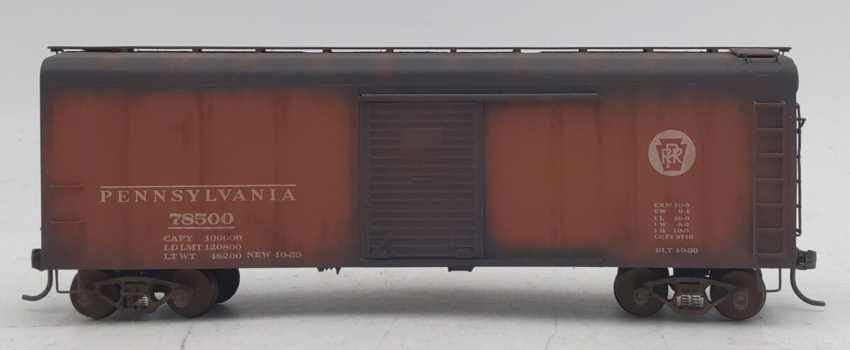 Nickel Plate Products X-31b HO BRASS PRR 40' Box Car with 2-Door - Painted EX/Box