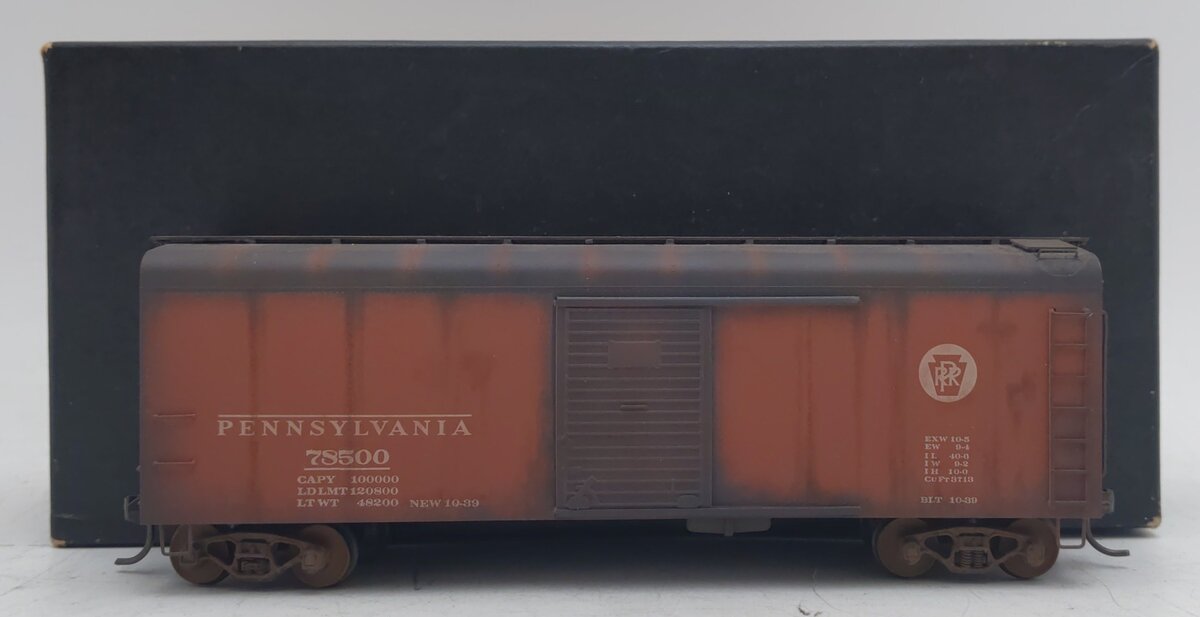 Nickel Plate Products X-31b HO BRASS PRR 40' Box Car with 2-Door - Painted EX/Box