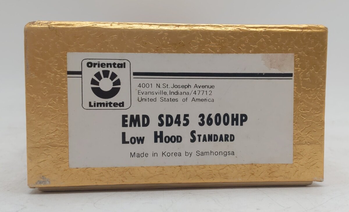 Oriental Limited HO BRASS EMD SD-45 3600HP Diesel Locomotive - Unpainted EX/Box