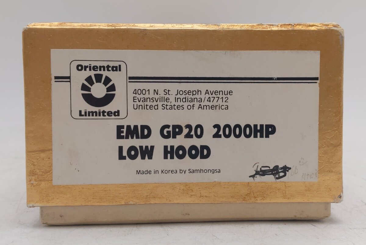 Oriental Limited HO BRASS EMD GP20 2000HP Low Hood Diesel Locomotive - Unpainted/Box