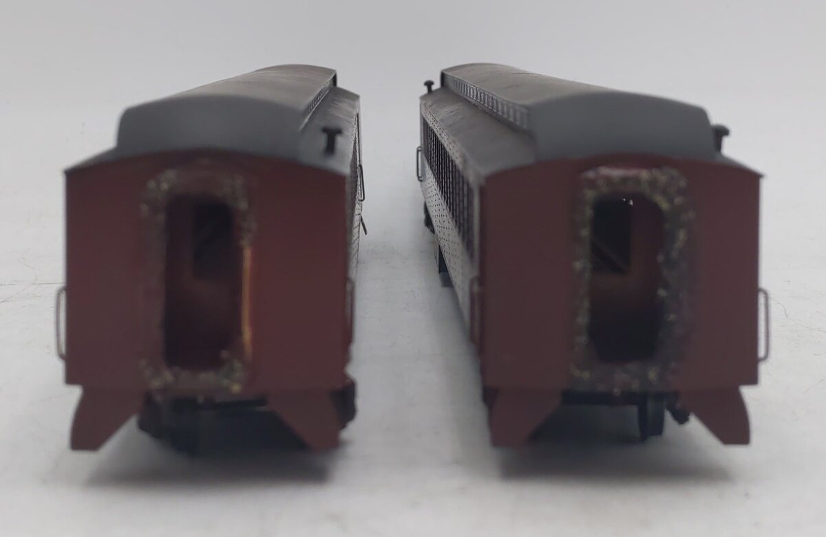 Nickel Plate Products HO BRASS Coach & Combine 2-Car Set - Painted/Box