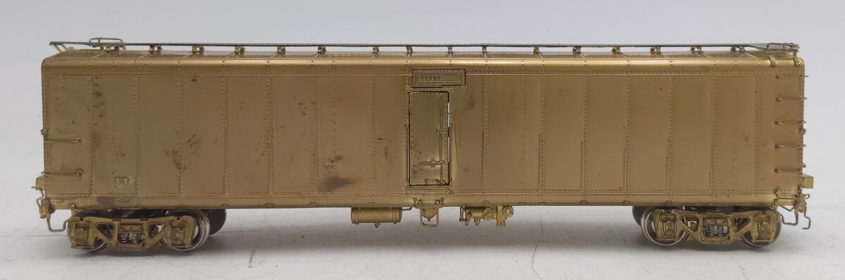 Overland 3055 BRASS HO HP Hood GPEX Pfaudler Milk Car w/Lighted Int-Unpainted EX/Box