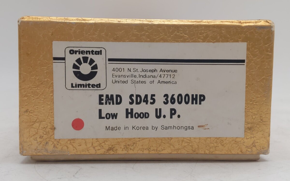 Oriental Limited HO BRASS UP SD45 3600HP Low Hood Diesel Loco #46 - Painted EX/Box