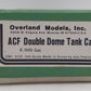 Overland 3131 HO Brass ACF 8,000 Gal. Double Dome Tank Car - Unpainted EX/Box
