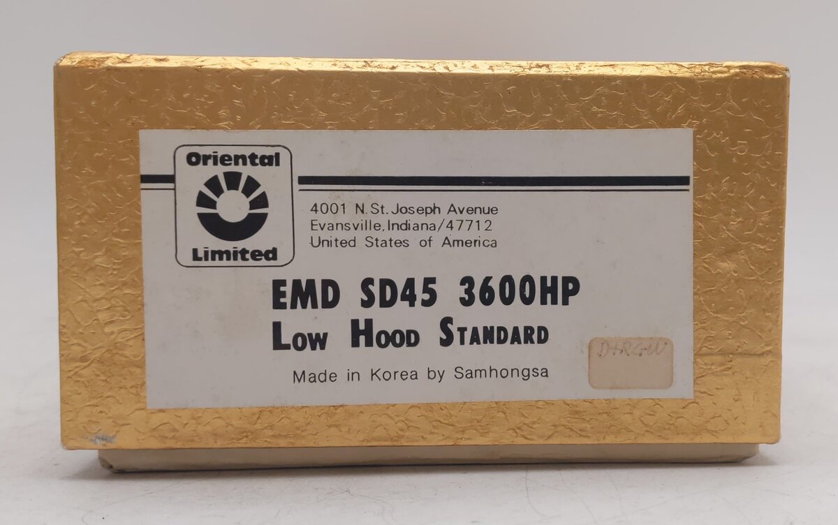 Oriental Limited HO BRASS EMD SD45 3600HP Diesel Locomotive - Unpainted VG/Box