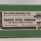 Overland OMI-1127 HO BRASS D&RGW Steel Caboose #01459 - Painted/Box