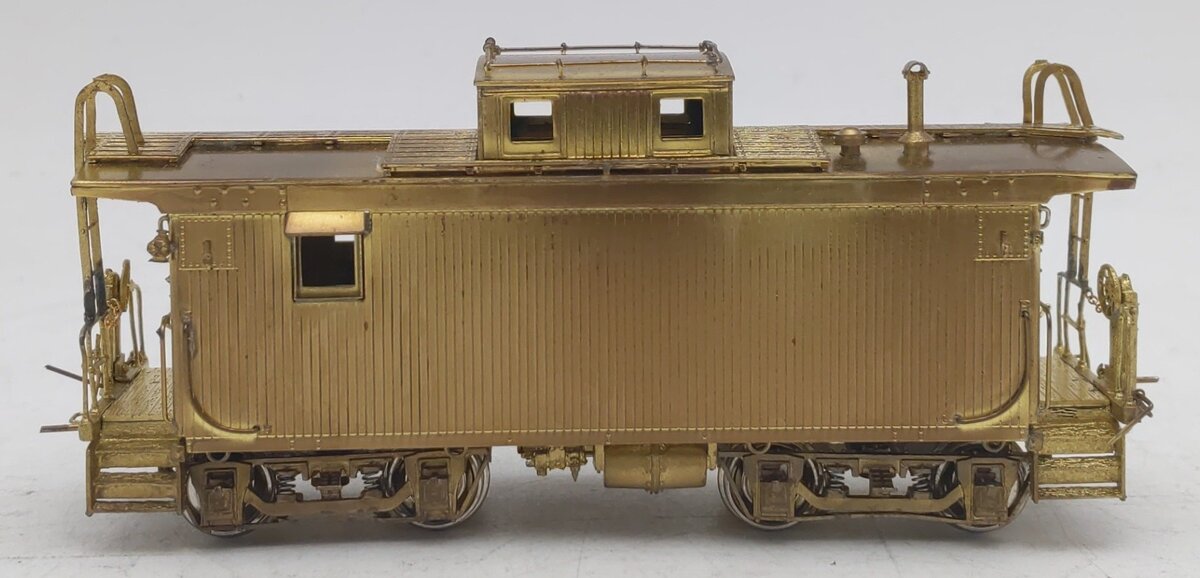 Overland 1217 HO Brass Boston & Maine Wood Caboose - Unpainted EX/Box