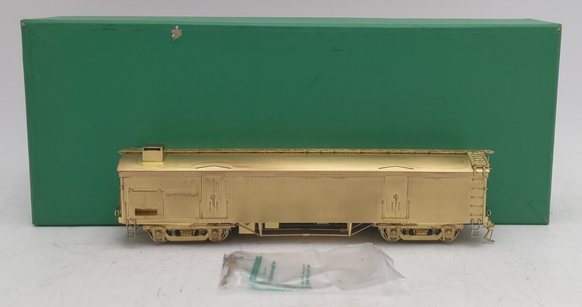 Overland 3063 HO Scale BRASS B&M 53' Wood Milk Car w/ 4 Door - Unpainted EX/Box