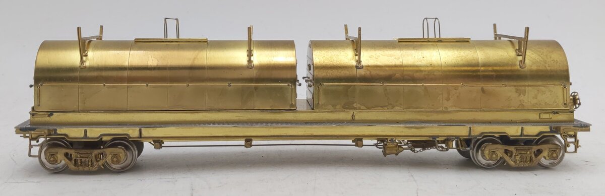 Overland 1357 HO Scale BRASS Thrail Coil Steel Car - Unpainted EX/Box