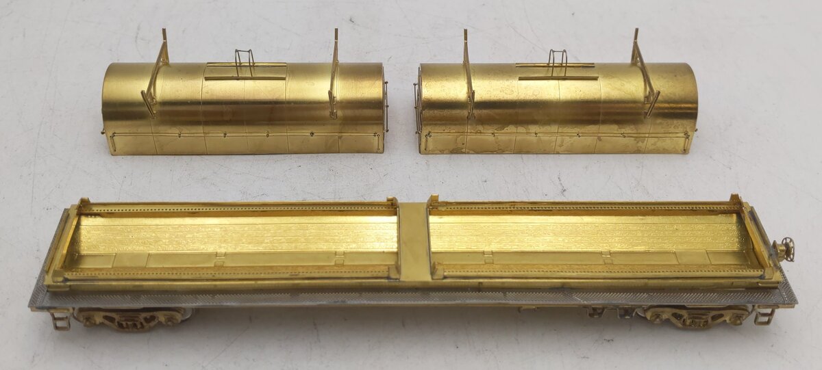 Overland 1357 HO Scale BRASS Thrail Coil Steel Car - Unpainted EX/Box