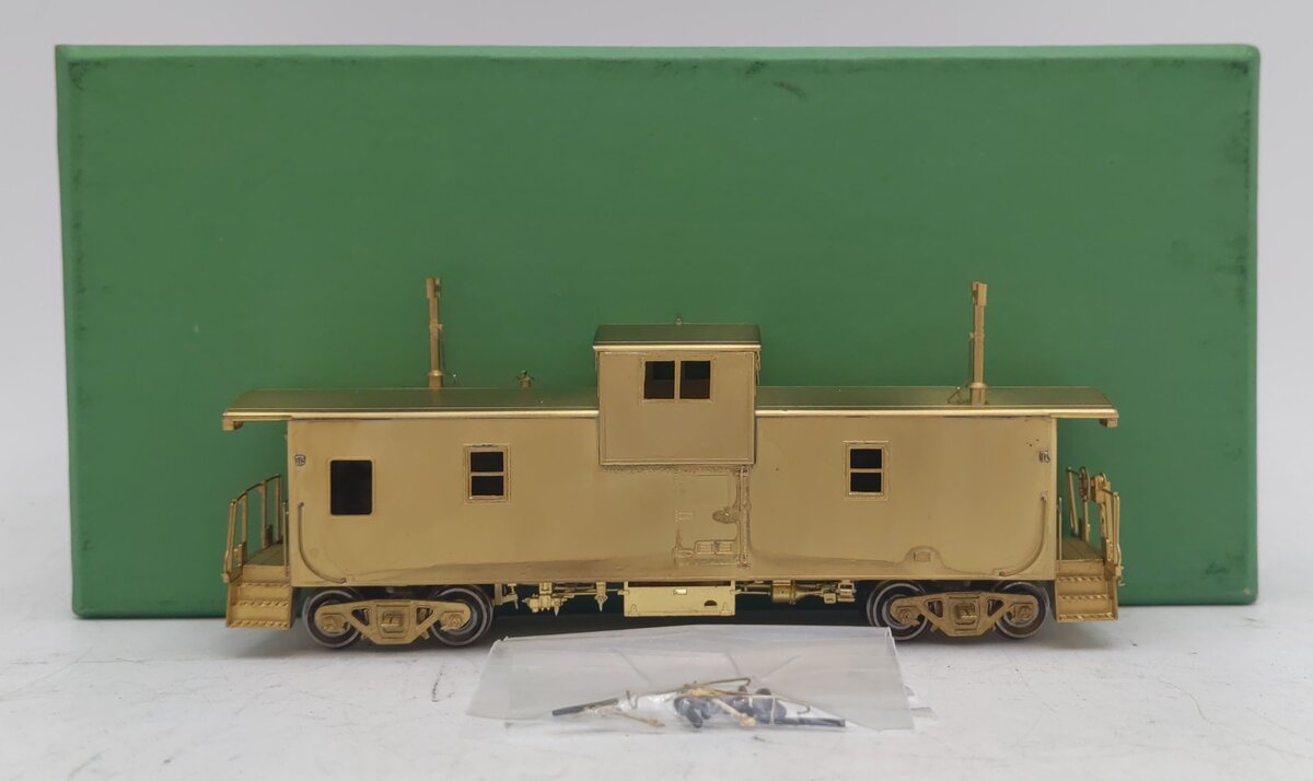 Overland OMI-3862 HO BRASS BC Rail Wide Vision Caboose - Unpainted EX/Box