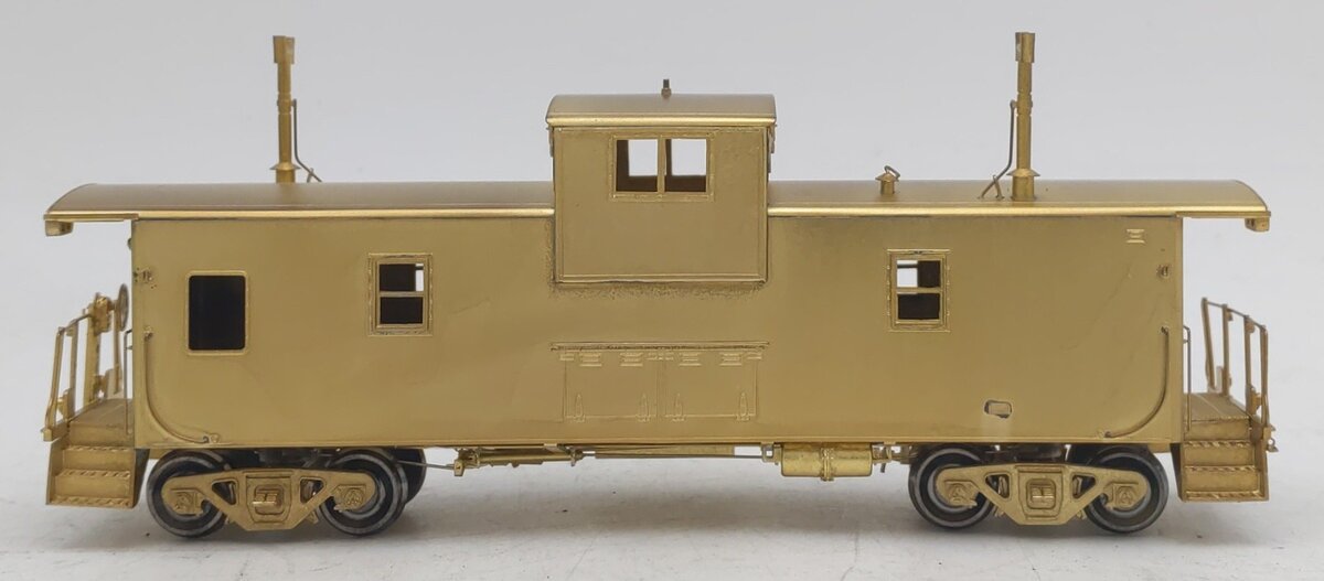 Overland OMI-3862 HO BRASS BC Rail Wide Vision Caboose - Unpainted EX/Box