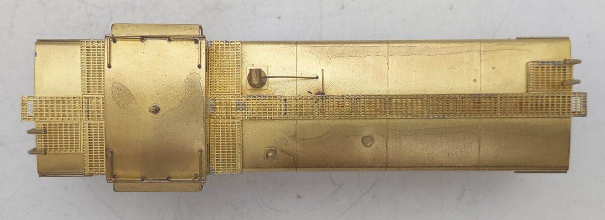 Overland 1184 HO Scale BRASS D&RGW Steel Caboose - Unpainted EX/Box
