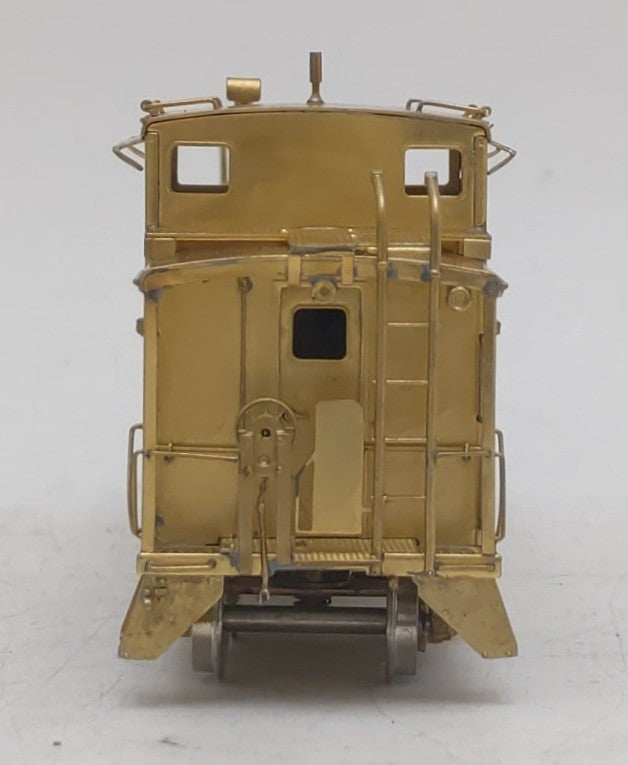 Overland 1184 HO Scale BRASS D&RGW Steel Caboose - Unpainted EX/Box