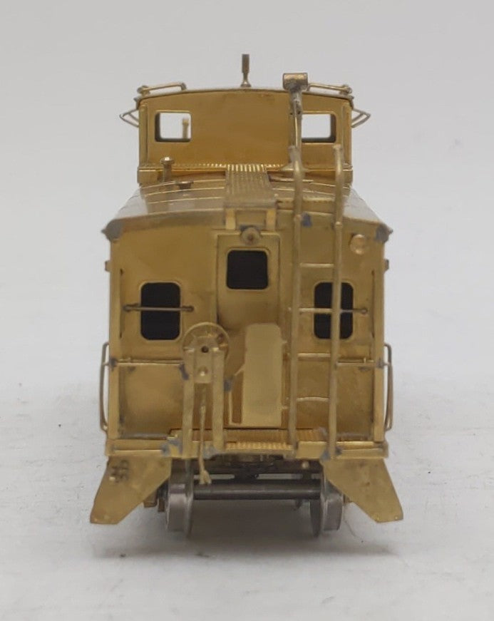 Overland 1184 HO Scale BRASS D&RGW Steel Caboose - Unpainted EX/Box