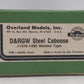 Overland 1184 HO Scale BRASS D&RGW Steel Caboose - Unpainted EX/Box