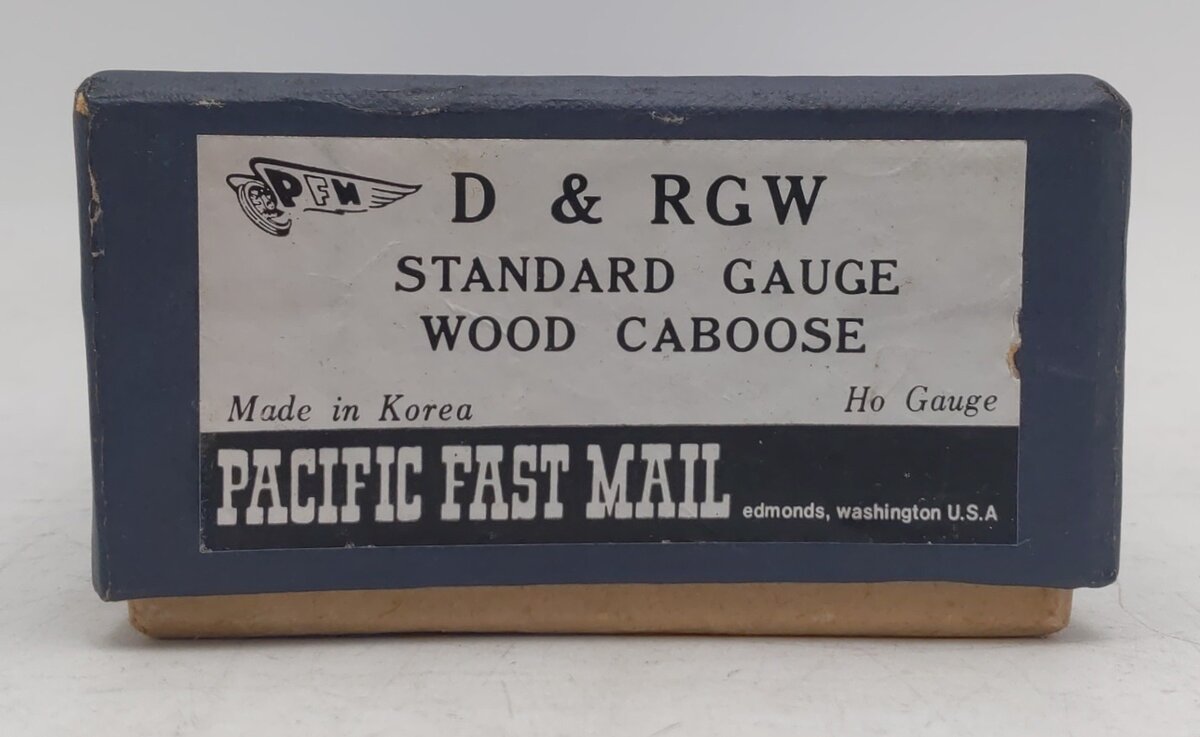 PFM HO BRASS D&RGW Wood Caboose - Painted EX/Box
