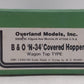 Overland 1390 HO BRASS B&O 'N-34' Covered Hopper - Unpainted VG/Box