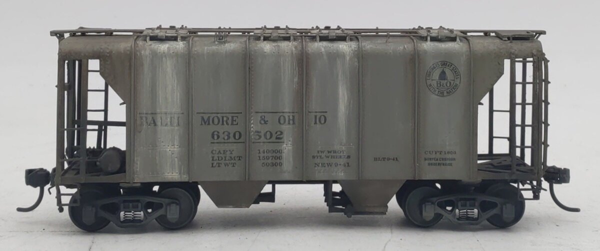 Overland 1390 HO Scale BRASS B&O 'N-34' Covered Hopper #630502 - Painted/Box