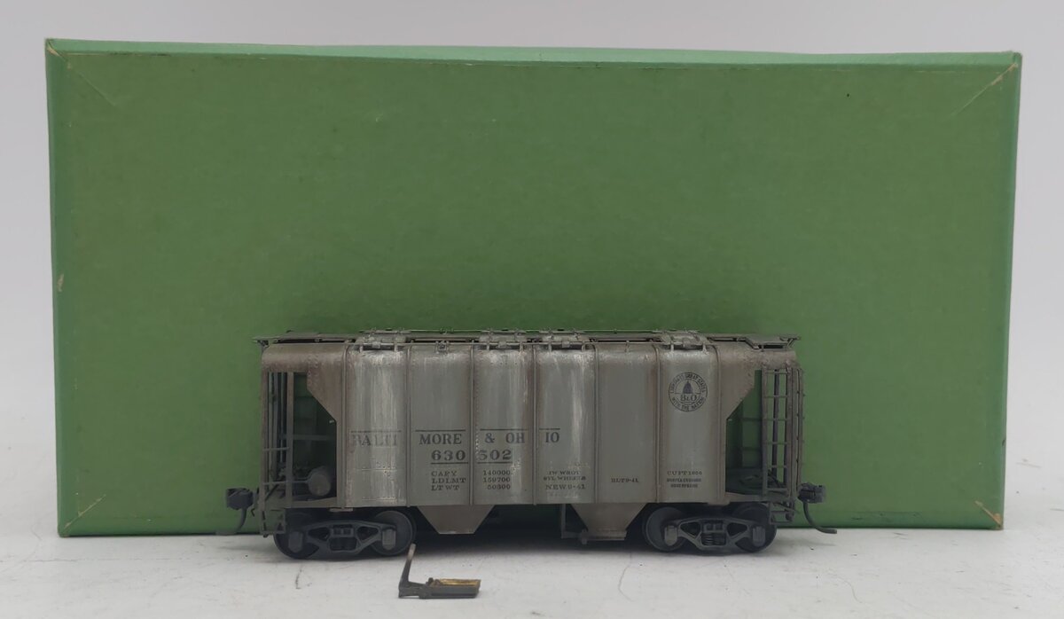 Overland 1390 HO Scale BRASS B&O 'N-34' Covered Hopper #630502 - Painted/Box