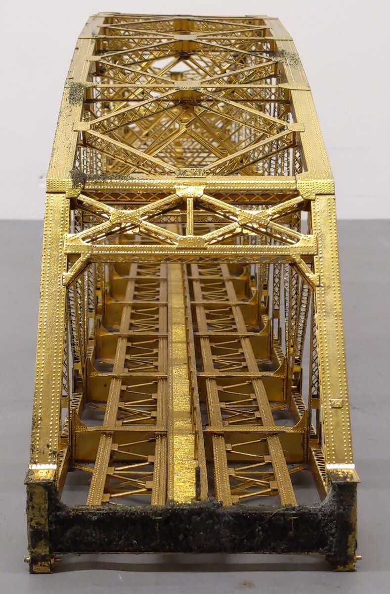 Precision Brass HO Scale BRASS Riveted Camelback Truss Bridge - Unpainted VG/Box