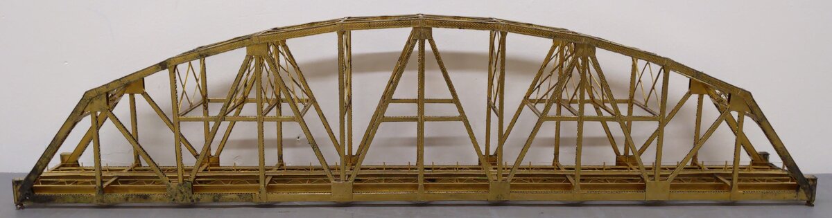 Precision Brass HO Scale BRASS Riveted Camelback Truss Bridge - Unpainted VG/Box