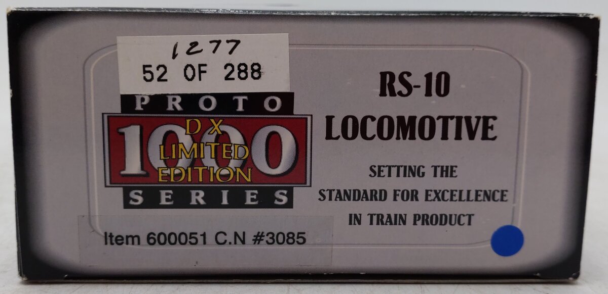 Proto 1000 600051 HO Scale Canadian National Alco RS-10 Diesel Locomotive #3085 EX/Box