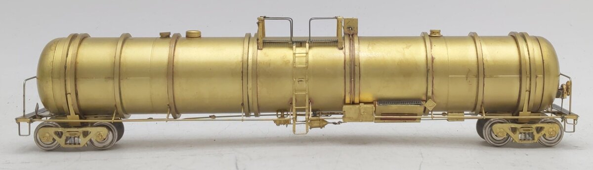 Overland 3168 HO BRASS Linde-Union Tank Liquid Arrgon Car (#80018) - Unpainted EX/Box
