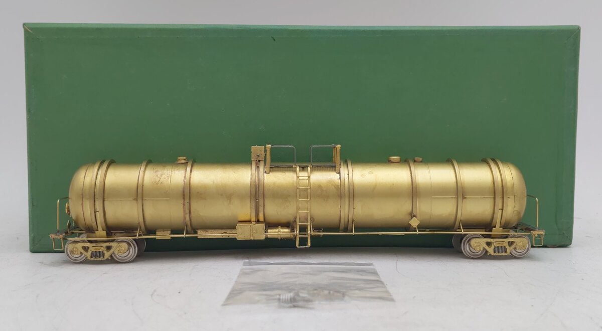 Overland 3168 HO BRASS Linde-Union Tank Liquid Arrgon Car (#80018) - Unpainted EX/Box