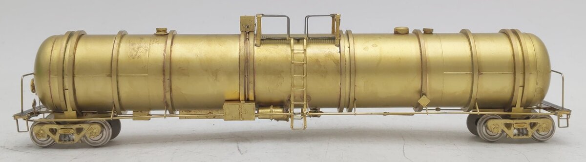 Overland 3168 HO BRASS Linde-Union Tank Liquid Arrgon Car (#80018) - Unpainted EX/Box