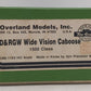 Overland OMI-1154 HO BRASS D&RGW Wide Vision Caboose #01510 - Painted EX/Box
