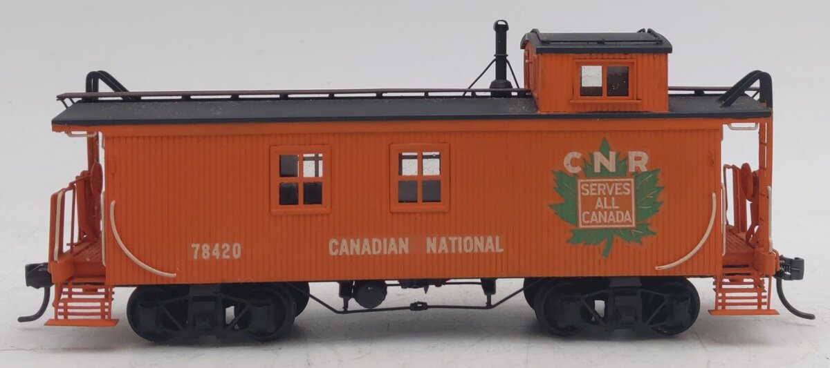 PFM HO Scale BRASS CNR Central Wood Caboose #78420 - Painted/Box