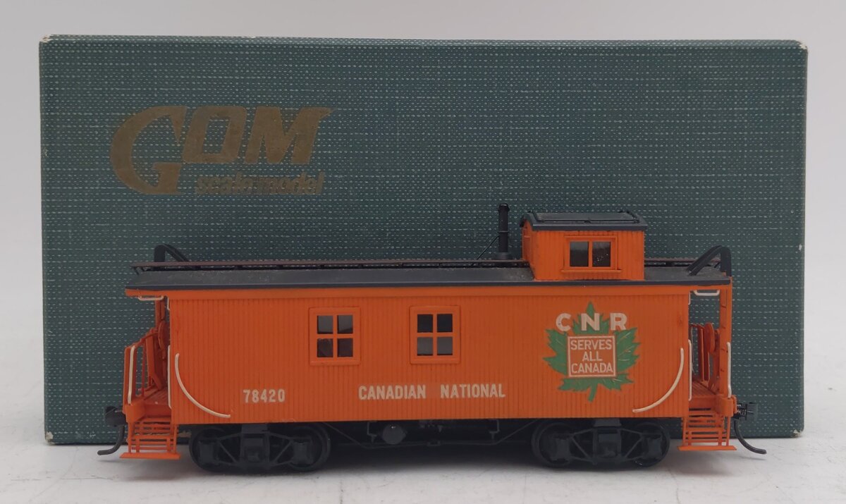 PFM HO Scale BRASS CNR Central Wood Caboose #78420 - Painted/Box