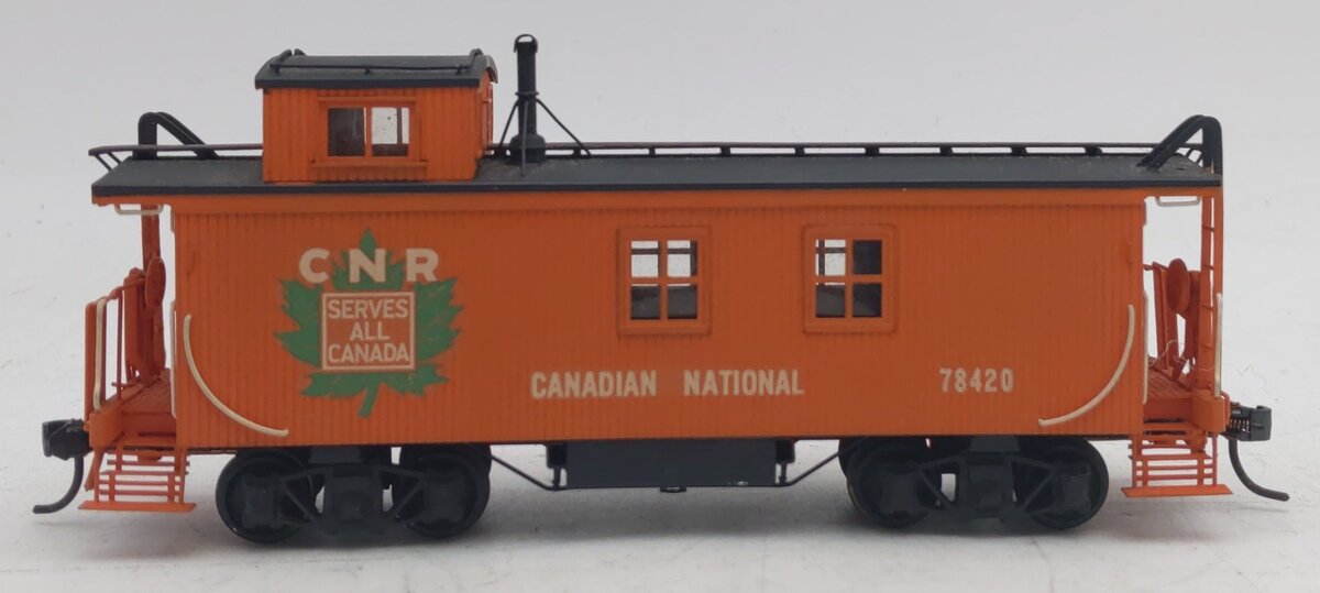 PFM HO Scale BRASS CNR Central Wood Caboose #78420 - Painted/Box