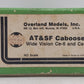 Overland HO BRASS DRGW Wide Vision Ce-6/Ce-8 Caboose #01512 - Painted/Box