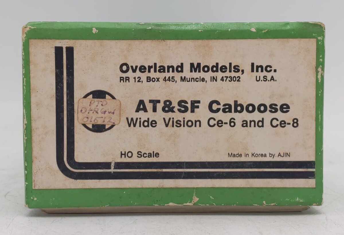 Overland HO BRASS DRGW Wide Vision Ce-6/Ce-8 Caboose #01512 - Painted/Box