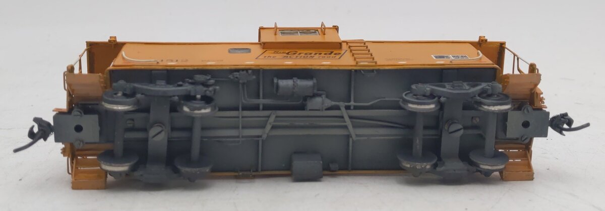 Overland HO BRASS DRGW Wide Vision Ce-6/Ce-8 Caboose #01512 - Painted/Box
