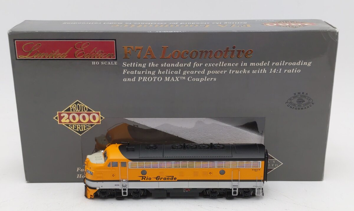 Proto 2000 920-40653 HO Scale DRGW F7A Diesel Locomotive #5671 - w/DCC LN/Box