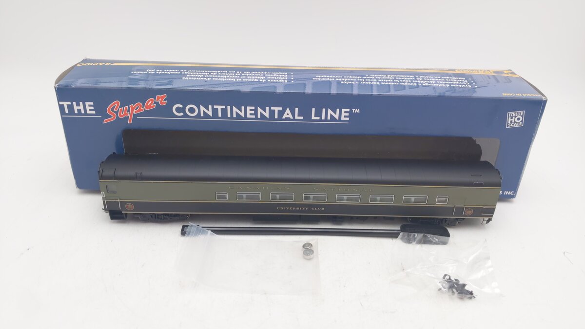 Rapido Trains 112009 HO Canadian National Club Galley Passenger Car #652 EX/Box