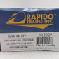 Rapido Trains 112009 HO Canadian National Club Galley Passenger Car #652 EX/Box
