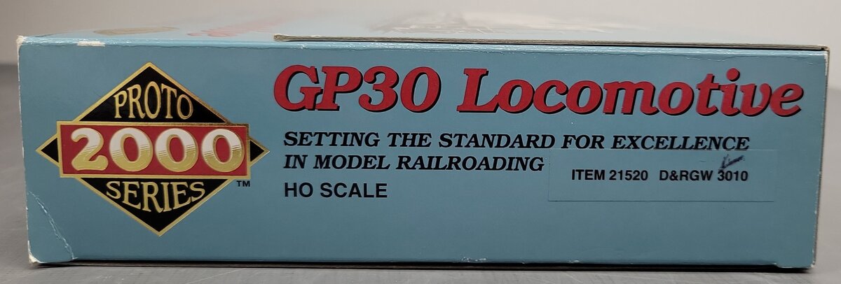Proto 2000 21520 HO Scale D&RGW GP-30 Diesel Locomotive #3010 EX/Box