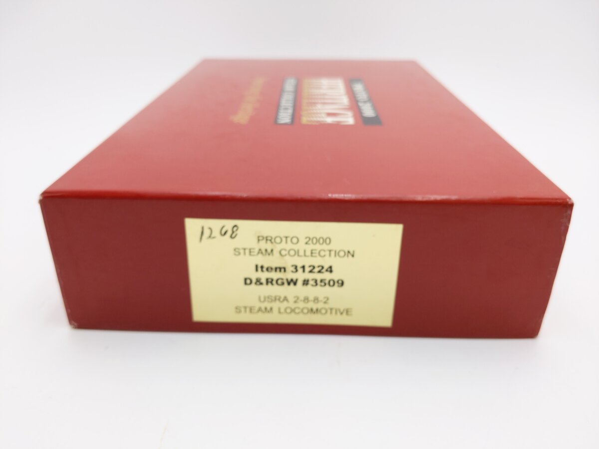 Proto 2000 31224 HO Scale D&RGW 2-8-8-2 Steam Locomotive & Tender LN/Box