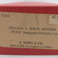 S. Soho & Co. 0260 HO Chicago & Northwestern Baggage-Dormitory Car #9300-Painted/Box