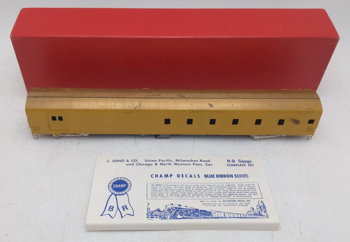 S. Soho & Co. 0260 HO Chicago & Northwestern Baggage-Dormitory Car #9300-Painted/Box