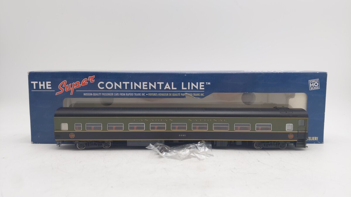 Rapido Trains 100020 HO Canadian National LW Coach Passenger Car #5591 EX/Box