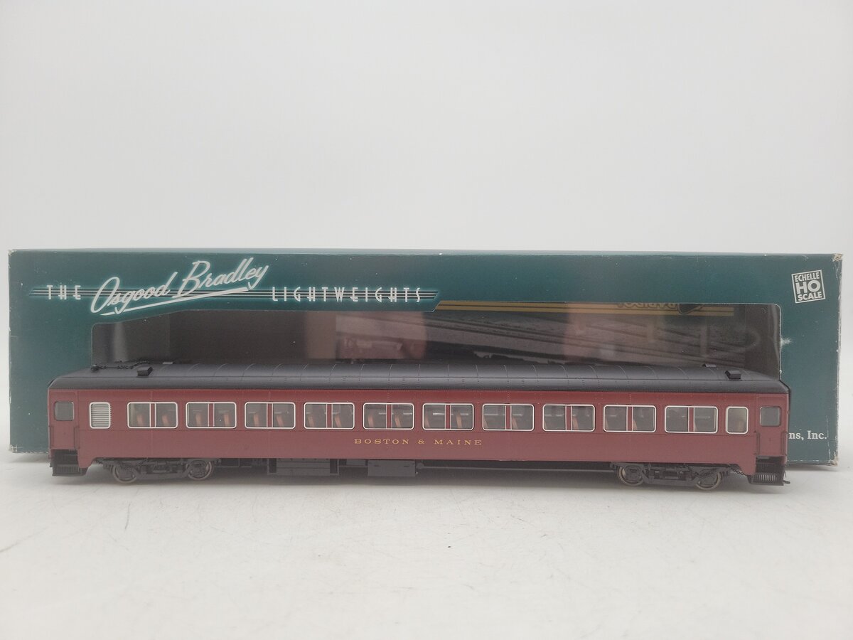 Rapido Trains 109055 HO Boston & Maine PS Osgood-Bradley 10-Window Coach No # EX/Box