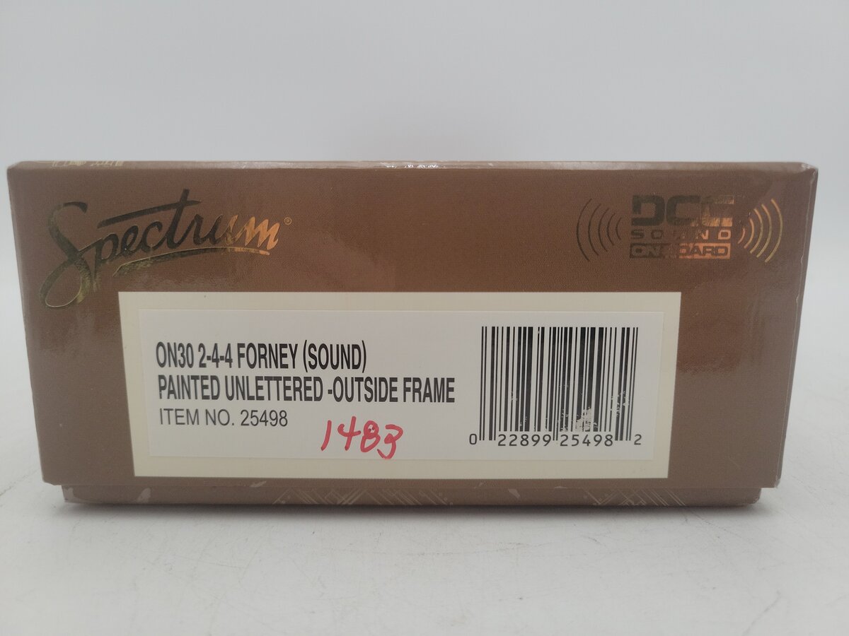 Bachmann 25498 On30 Undecorated 2-4-4 Forney Steam Locomotive w/DCC & Sound EX/Box