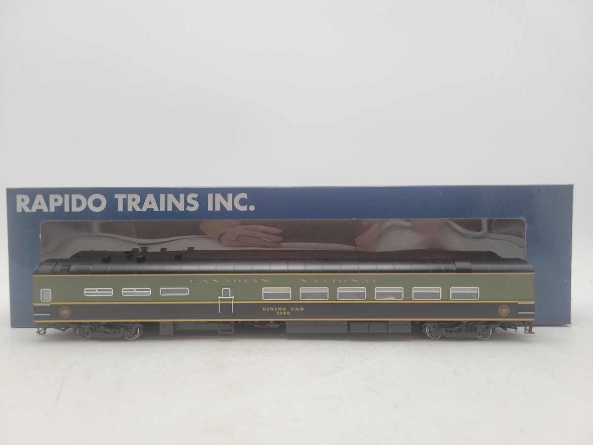 Rapido Trains 124004 HO Scale Canadian National Lightweight Diner Car #1350 EX/Box