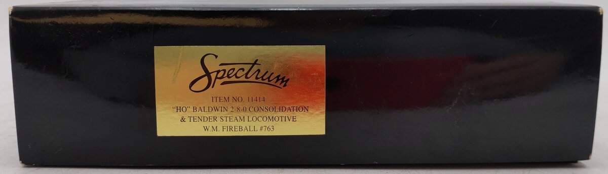 Spectrum 11414 HO WM Baldwin Consolidation 2-8-0 Steam Engine #763 EX/Box
