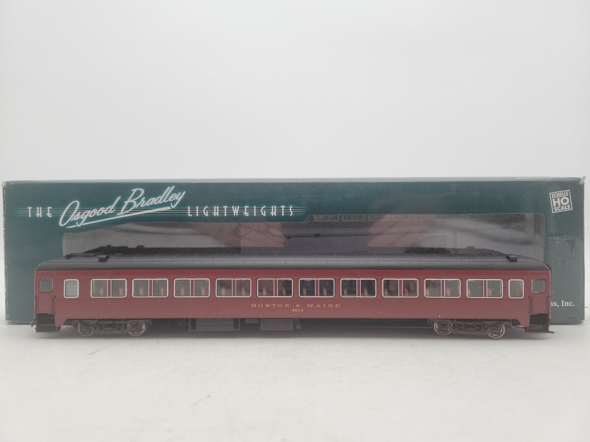 Rapido Trains 109054 HO Boston & Maine PS Osgood-Bradley 10-Window Coach #4614 EX/Box